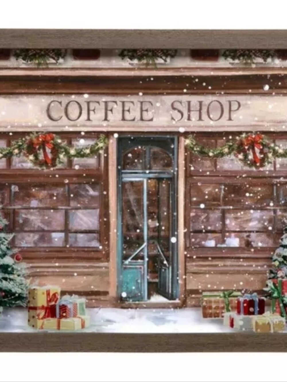 Viral Hobby Lobby Christmas Winter Coffee Shop Framed Wall Decor
